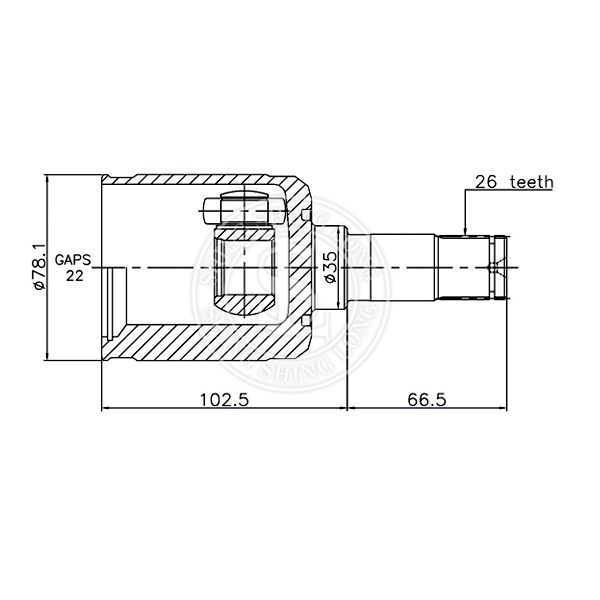 內球籠 KIA OEM NO.0K2N122520