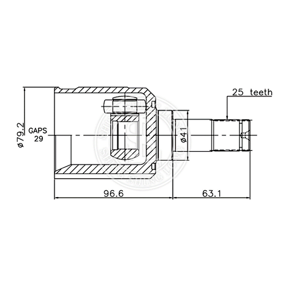 內球籠 MITSUBISHI OEM NO.0411-CS13RH