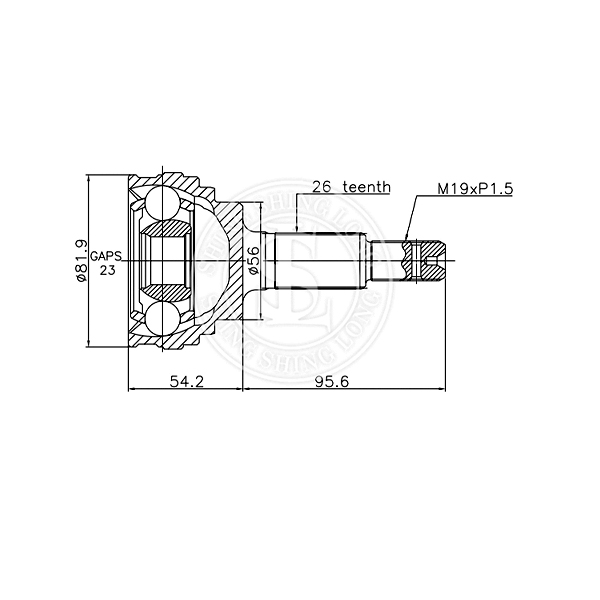 Outboard CV Joint 43460-69035